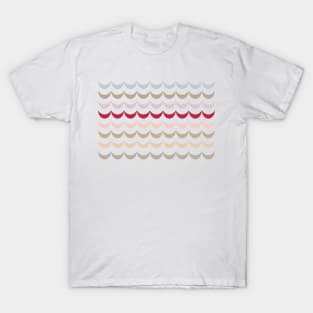 Viva Magenta Crescent Scallop T-Shirt